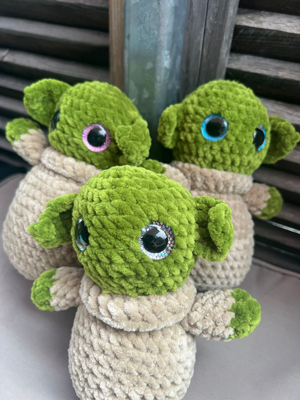 Süße grüne fantasy Figur (handgemacht)