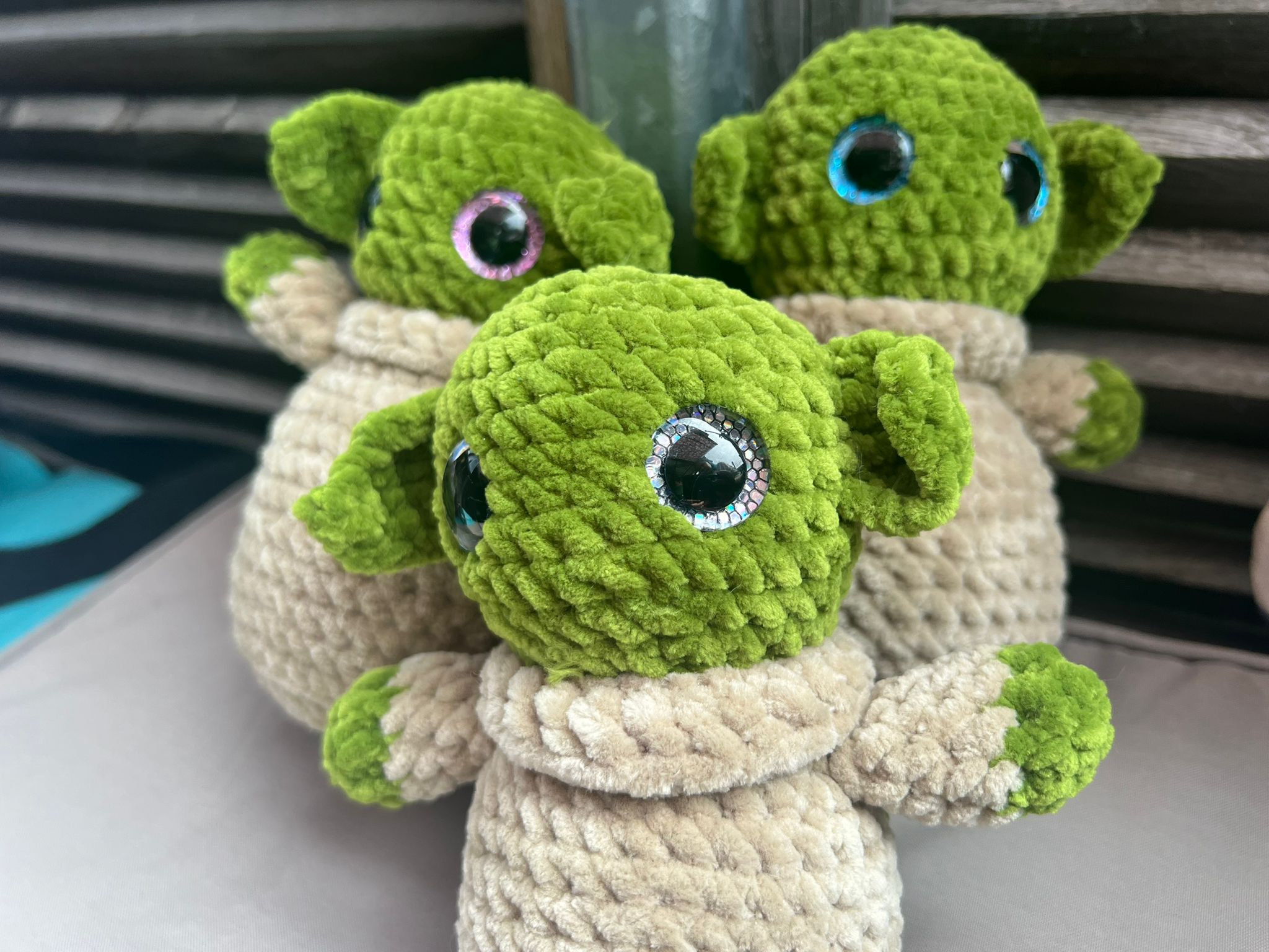 Süße grüne fantasy Figur (handgemacht)